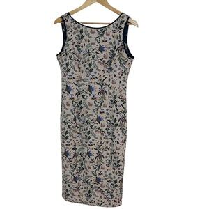 Eva Mendes New York & Co Dress Floral Jacquard Bridesmaid Sheath, Small